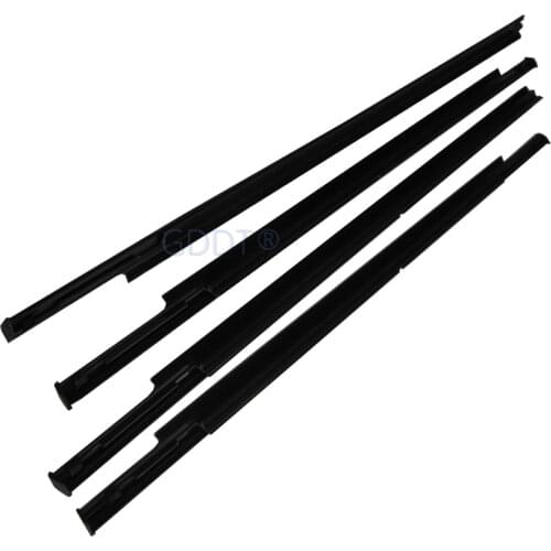 4 pcs 2007-2012 Window Glass Rubber for OUTLANDER Ex weather strip for AIRTREK Glass Protect Rubber Inner or Outside black