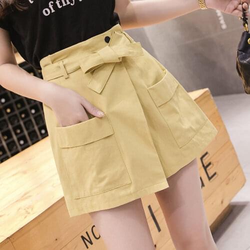 2020 spring summer autumn new women fashion casual culottes woman female OL womens shorts Fq55