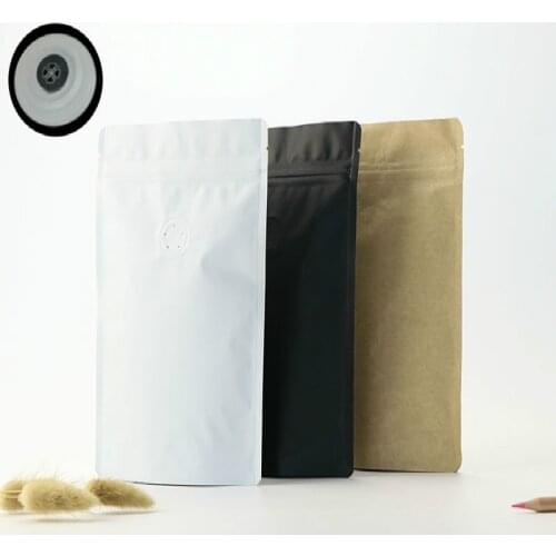 10pcs Matte White/Black/Kraft Paper Metallice Mylar Foil Reclosable Zipper Top Packing Stand Up Storage Bag With Zip Lock