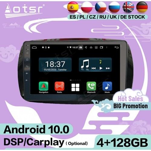 128G Carplay Multimedia Stereo Android 10 For Mercedes Benz SMART 2016 GPS Navigation Auto Audio Radio Video Receiver Head Unit