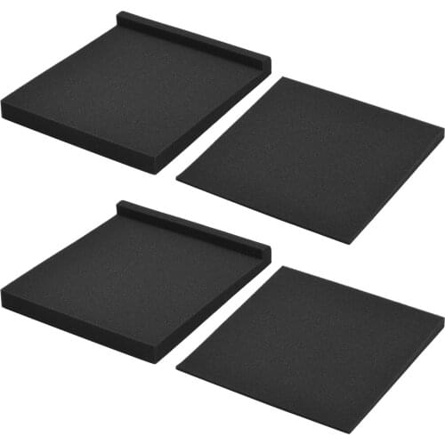 2 Packs High Density Acoustic Isolation Foam Isolation Pads 30 * 27cm Usable Area for Studio Monitor Speaker