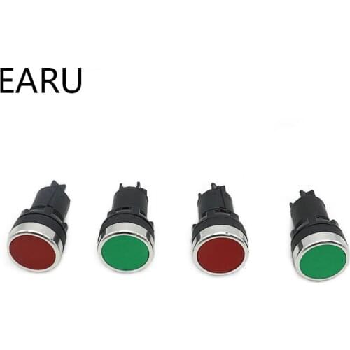 22mm Momentary Self-rest Electrical Push Button Switch Green Red 1NO 1NC 3 Pins Screws Terminals LA39J-11B Computer PC Power