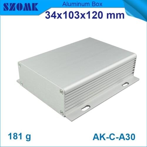 4 pcs/lot metal electronic project box and pcb enclosure from distribution and project which can be custumed by color, length