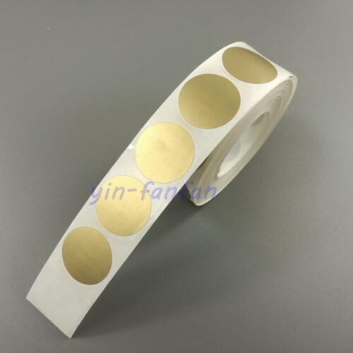 500PCS 1" Inch Round Gold Silver Red Color Scratch Off Stickers Labels For Tickets Promotional Games Favors