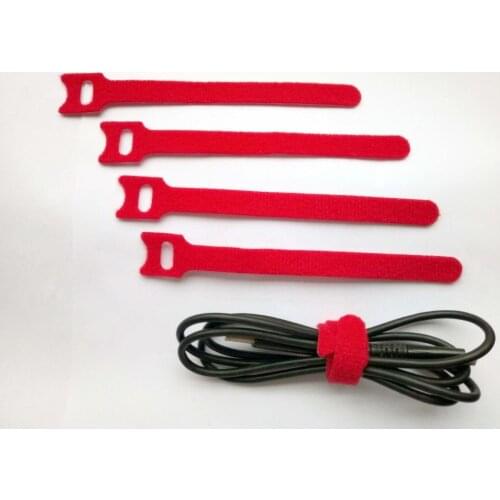 90pcs 200*12mm Red Magic Nylon Reusable Cable Ties with Eyelet Hole back to back cable tie strap wrap cable management fastener