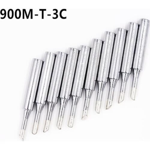 SZBFT 10X Lead-free Replaceable 900M-T-3C Soldering Iron Tips For Soldering Station free shipping