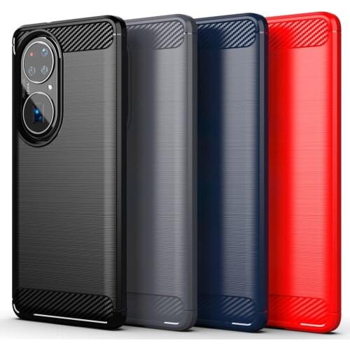 For Huawei P50 Pro Case Cover for Huawei P50 Pro Cover Shell Funda Coque Capa Business Style TPU Silicone Protective Phone Case