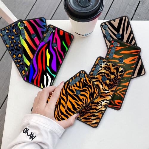 Case for Motorola Moto G9 Play G8 Power Lite One Fusion Plus Hyper G30 G10 Soft G Stylus Phone Coque Fundas Tiger Leopard Print