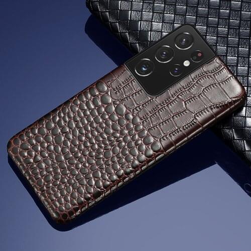 Genuine Leather Cowhide Cover Case For Samsung Galaxy S21 Ultra S20 FE S8 S9 S10 S21 Plus Note 20 10 9 A51 A71 A31 A50 M31 M51