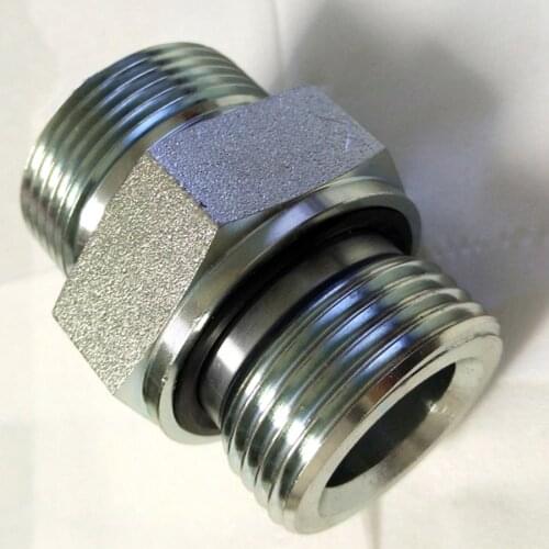 HydraulicFerrule Joint M12 14 16 18 22x1.5 to 1/8 "1/4" 3/8 "1/2" BSPT Male Thread Rubber Gasket Seal Conversion Straight Joint