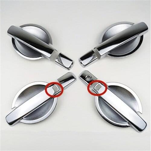 For Nissan Qashqai J10 Sentra Altima Quest Maxima Frontier 2005-2008 Car styling Chrome Door Handle Cover Door Handle Bowl Trim