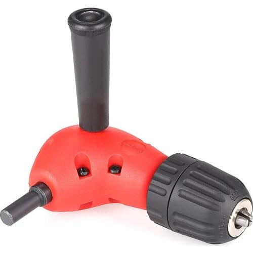 Fine Quality Professional 0.8-10mm 90 Degree Round Shank Right Angle Bend Extension Chuck Drill Adapter 9.5mm Shank 3/8in Chuck