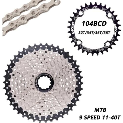 ZTTO MTB Bike 9 Speed Cassette 9S 11-42T freewheel Mountain Bike 9 speed sprocket WIDE RATIO Compatible for M430 M4000 K7 system