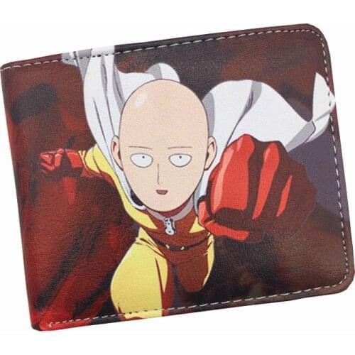 Comics One Punch Man Wallet Purse Logo Credit Card Holder Cartoon Wallet