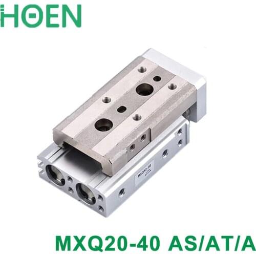 MXQ20-40 MXQ series Pneumatic Cylinder MXQ20-40A 40AS 40AT 40B Air Slide Table Double Acting 20mm Bore 40mm Stroke