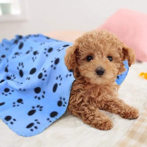 60*70cm Soft Washable Warm Fleece Dog Throw Blanket Pet Kitten Fuzzy Flannel Fluffy Puppy Blanket Comfortable Sleep Pet Mat