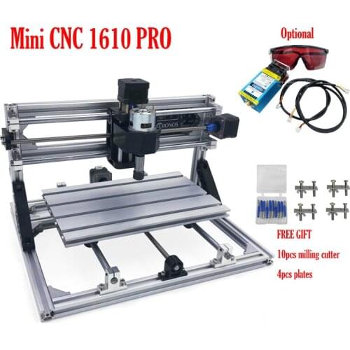 Mini CNC 1610 PRO Disassembled Pack Desktop Laser Engraving Machine 3 Axis PCB Milling Router with GRBL Control 500MW 10W 15W