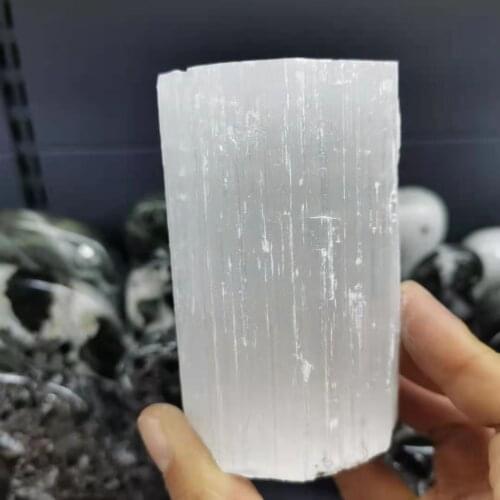 Natural selenite column gypsum Healing Crystal Chakra
