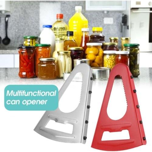 2-in-1 Stainless Steel Beer Can Opener Jar And Bottle Opener Anti-Slip Handle Wrench Opener MultiPurpose Kitchen Tool Drropship