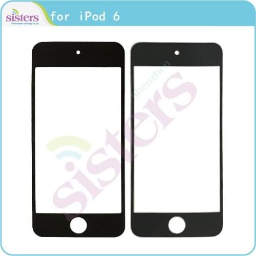 Front Glass for iPod Touch 6 Touch Glass Lens Outer Touch Screen Glass Phone Replacement New White Black Repair Parts Tested AAA