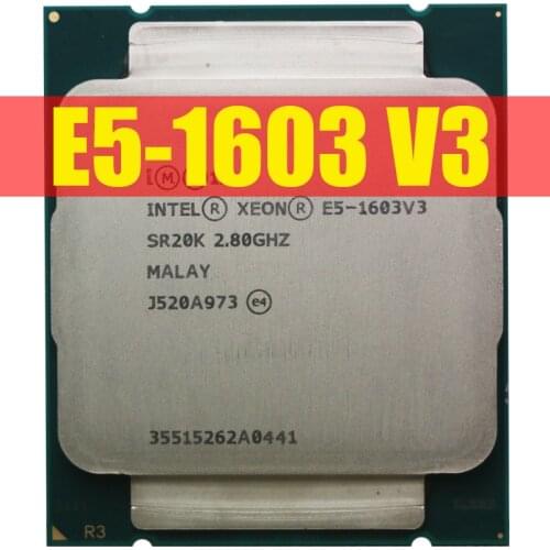 Intel Xeon E5-1603V3 CPU 2.8GHZ Quad-Core 10MB 140W E5-1603 V3 E5 1603 V3 LGA2011-3 E5 1603V3 processor Original free shipping