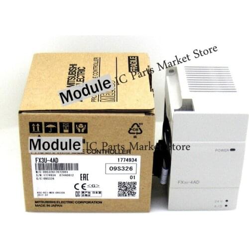 PLC programmable controller expansion module FX3U-4AD ORIGINAL BOX