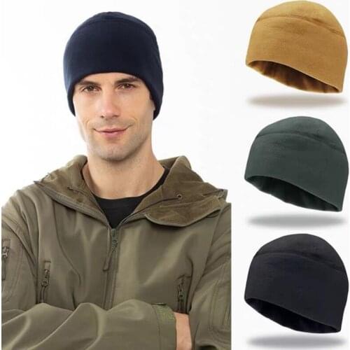 Outdoor Snowboarding Skiing Cap Thicken Warm Fleece Beanie Hat Tactical Men Women Winter Sport Windproof Headwear Unisex Hat