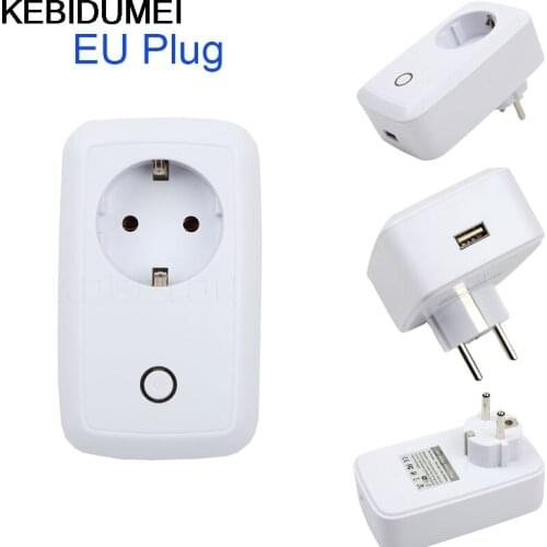 Wifi Plug Power Socket 220V 110V Smart Timer Switch USB Wall Light EU US Plug IOS Android