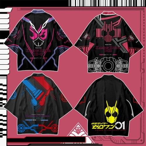 Japanese Anime Kamen Rider Cosplay Haori W Decade 01 ZIO Fashion Unisex Adults Casual Loose Streetwear Top Tees Drop Shipping