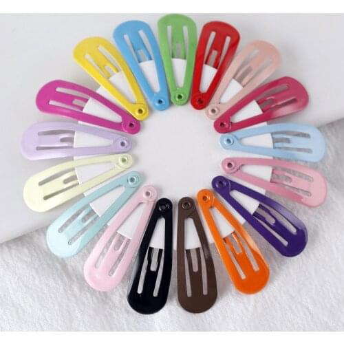 50pcs/Set Hairpins Hair Clips For Girls Women Hair Barrettes 3cm Metal Hairgrips Korean Colorful Snap Alligator Hair Accessories