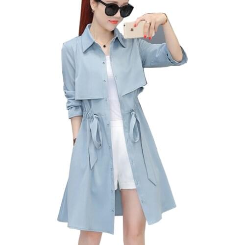 Trench Autumn Women Long Dress 2019 Winter Ladies New Arrival Long Sleeve Maxi Dress sexy Windbreaker section