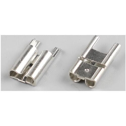 100pcs4.8 Inserts Plug Spring Terminal PCB Solder lug type thickness 0.4 ,187 PCB welding sheet