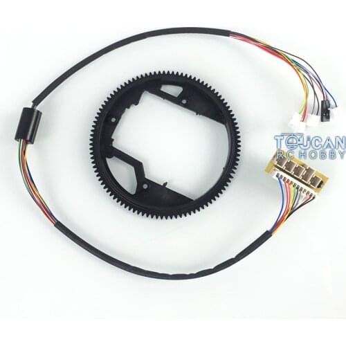 1/16 Henglong 6.0 Tank Plastic 360° Small Rotating Gear Electric Slip Ring 12P THZH0802-SMT4