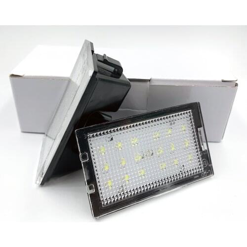 1Pair LED license Number Plate Light Lamp For Land Rover Discovery Series 3/LR3 4/LR4 for Freelander 2/LR2 Range Rover Sport