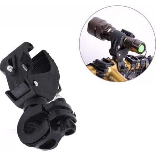 1PC 360 Rotation Torch Clip Mount Bike Bicycle Front Light Bracket Flashlight Holder Ideal For Cycling Bike Accessories