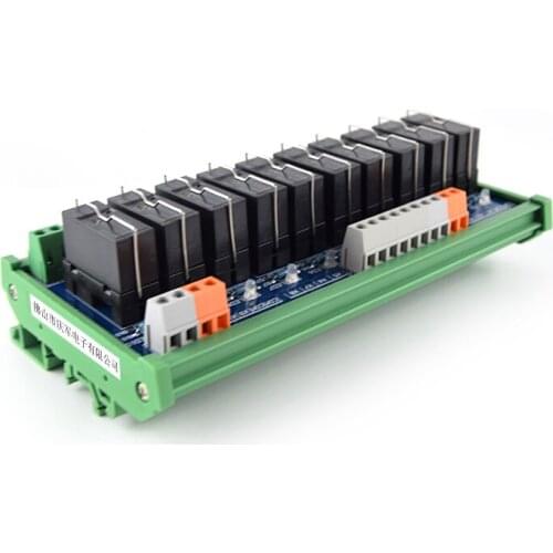 10-way Omron Relay Single Open Module, Electromagnetic Relay MCU Control Board