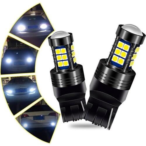 2X 7440 W21W T20 W21/5W No Error 1156 BA15S P21/5W LED Reverse Bulb For Lada Vesta Kalina Daytime Running Lights 6000K White 12V