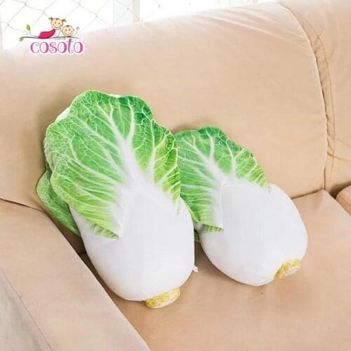 33/40cm 2017 New Style Cute Chinese cabbage pillow Soft vegetable Cloth Pillow Cushion birthday gift COSOTO