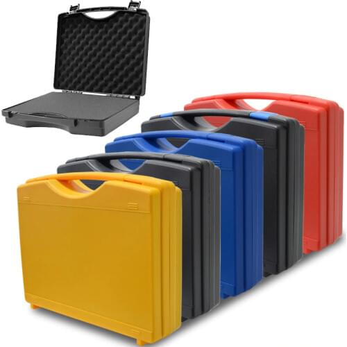 340x273x83mm Instrument box Plastic Tool box Impact resistant safety case suitcase toolbox with pre-cut foam
