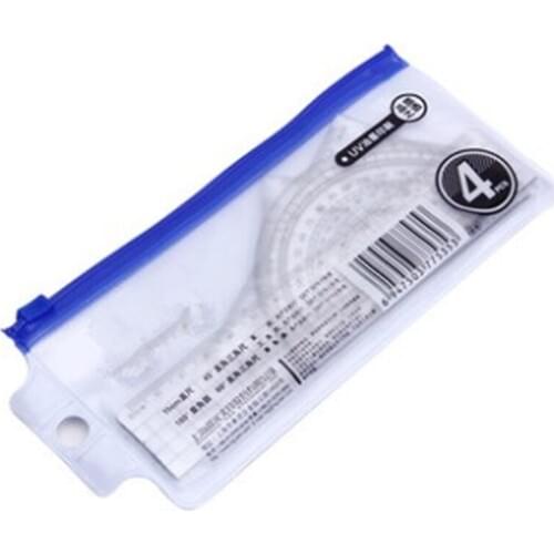 4pcs/set Students Drawing School Supplies Set Square Triangle Ruler Plastic