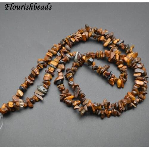 5~8mm Natural Tiger Eye Stone 32" Chips Loose Beads 5 strands per lot
