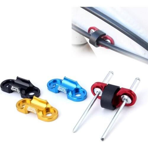 MTB Bicycle Brake Cable Holder Cable Clamp Adapter Aluminum Alloy Bicycle Cable Guide Bicycle Brake Line Pipe Buckle