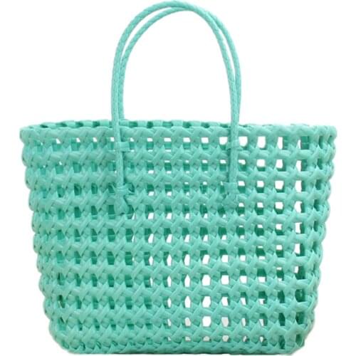 Hollow Out Women Totes Summer Travel Beach Bag Handmade Bohemia Bali Woven Shoulder Bags Luxury Basket Handbags Design Hand Bag
