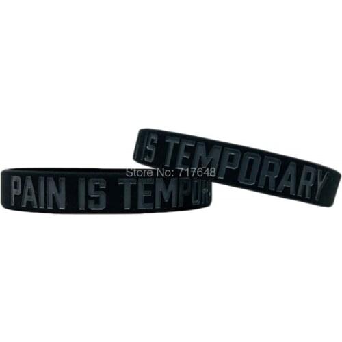 100pcs Inspirational Quote PATIENCE wristband silicone bracelets free shipping by ePacket A