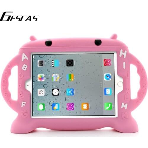GESCAS Children Learning Education Tablet Case For IOS Pad 9.7 Inch Gift Shoockproof Kids Tablet HD with Silicone Soft Case