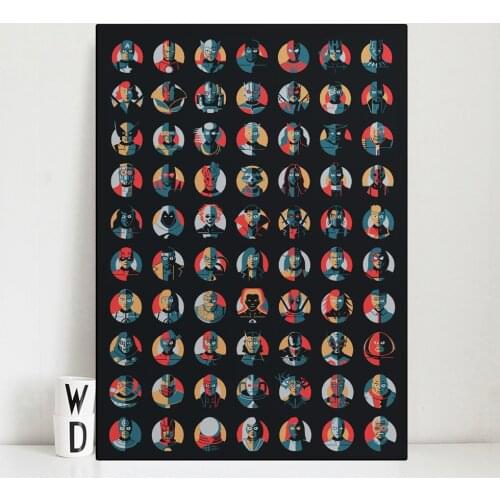 Marvel Super Heroes Avengers Poster And Print Abstract Cartoon Canvas Painting Indoor Wall Art Kids Room Home Decor Pictures