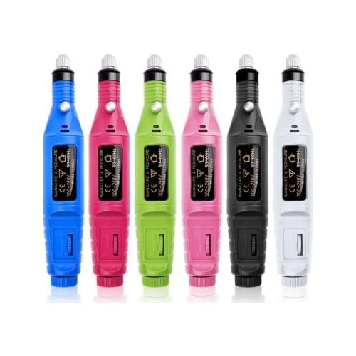 Nail Tools Mini Electric Nail Polisher USB Portable Pen Electric Nail Polishing Peeling Set Hot Style