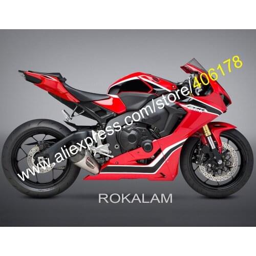 For Honda CBR1000RR Fireblade 2017 2018 CBR CBR1000 RR Red Black White Motorcycle Fairing Body Kit (Injection Molding)