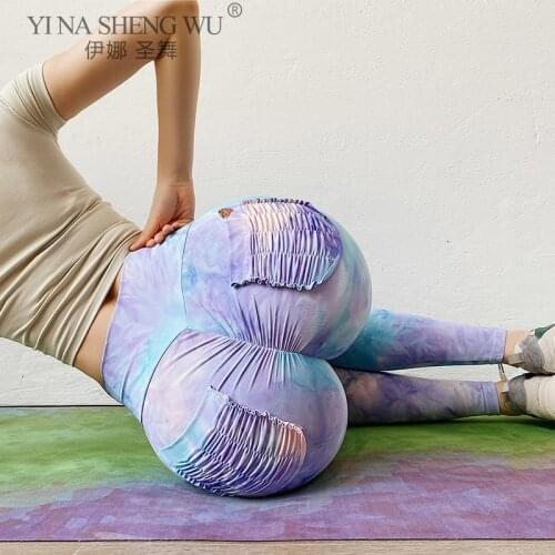 Tie Dye Leggings Sport Women Fitness Sexy High Waist Yoga Pants Colorful Sports Tights Running Workout Gym Clothing Sportswear