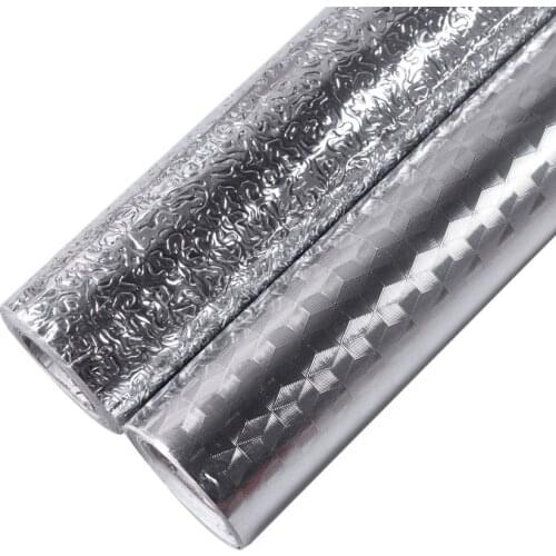 Oil proof waterproof moisture-proof self-adhesive aluminum foil wall paper kitchen dining table drawer wallpapers